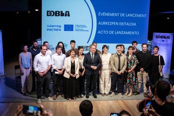 Dobla egitasmoaren aurkezpena, Miarritzen.