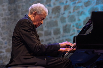 Abdullah Ibrahim, en Jazzaldia de 2023. 