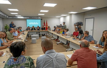 Fotografía de archivo de la Mesa Política de EH Bildu.