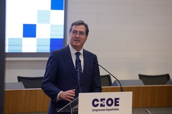 Antonio Garamendi durante su intervención en la jornada.