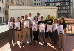 Presentación de la campaña para denunciar la «impunidad» de la violencia de la Policía española en el 1-O.