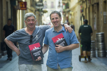 Jon Alonso eta Adur Larrea, Donostian.