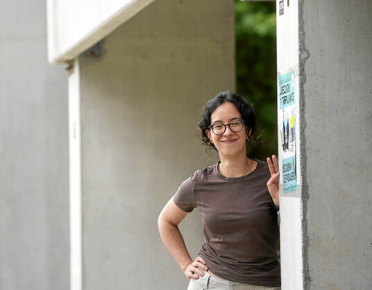 Marta Perez Verdugo, elkarrizketarako ateratako argazkian.