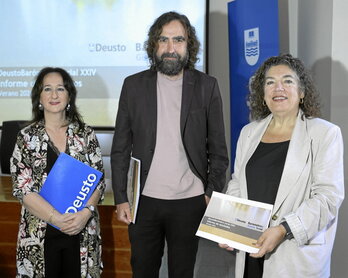 Iratxe Aristegi, Braulio Gómez y María Silvestre.