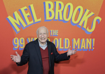 Brooks, celebrando su 99 cumpleaños, hace ahora un año.