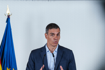 Pedro Sánchez, durante un encuentro sobre políticas de apoyo a la discapacidad y la dependencia, este martes.
