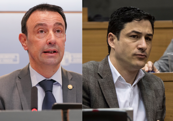 Mikel Torres y Óscar Arizcuren, en las filtraciones de la Guardia Civil.