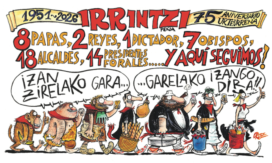 Irrintzi celebra su 75 aniversario recordando su evolución porque «Izan zirelako gara, garelako izango dira».