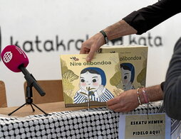 Hazar Elbayya idazle gazatarraren «Nire olibondoa» liburua, euskaraz.