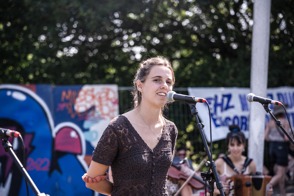Irantzu Idoate bertsolaria, EHZ festibalean.