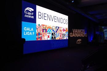 Una imagen de la última gala de la Liga F.