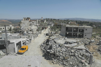 La aldea libanesa de Froun, en el sur del país, destruida por el Ejército israelí.