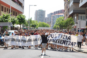 Manifestación del sábado pasado pidiendo justicia  para Ander.