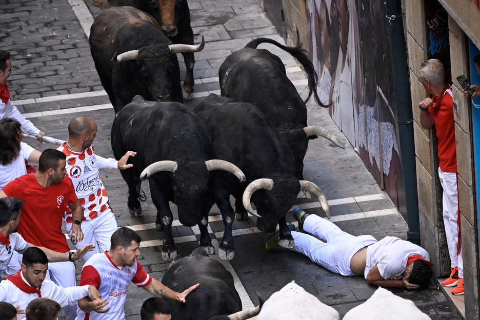Uno de los múltiples momentos de riesgo de esta carrera.