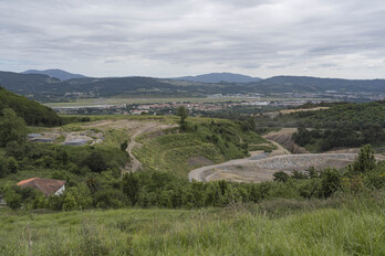 Panorámica del vertedero de Artxanda.