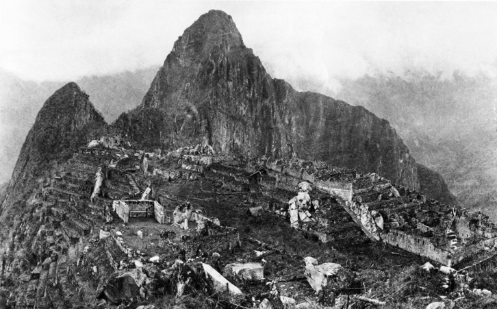 Machu Picchu horrelakoa zen XIX. mendean.