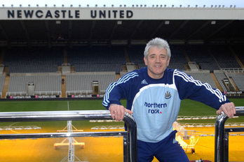 Kevin Keegan en 2008, en su etapa como entrenador del Newcastle.