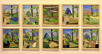 «Paisajes para paseos personales» abarca medio centenar de obras del pintor gasteiztarra Santos Iñurrieta realizadas en Mallorca, que hasta el 31 de julio se pueden ver en la Galería Lumbreras de Bilbo.