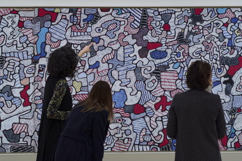 Bilboko Guggenheim museoak eskaini zion erakusketaren irudi bat.