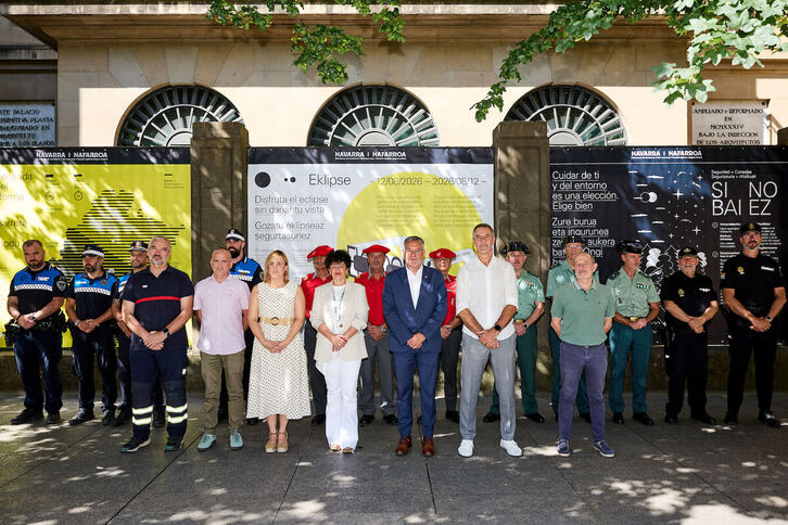Representantes de las instituciones implicadas en el dispositivo para el día del eclipse.