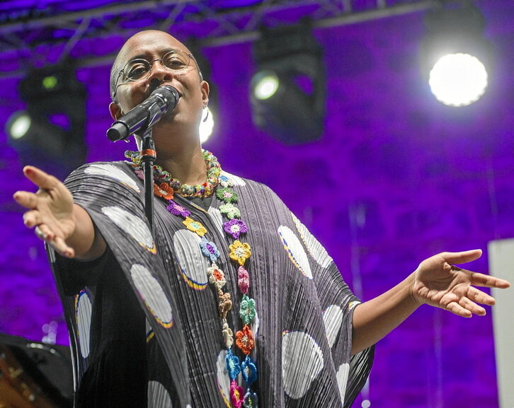 La compositora, cantante y artista visual Cécile McLorin Salvant.