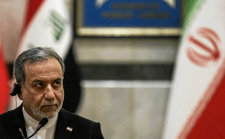 El ministro de Asuntos Exteriores iraní, Abbas Araqchi, en Bagadad durante el mes de junio.