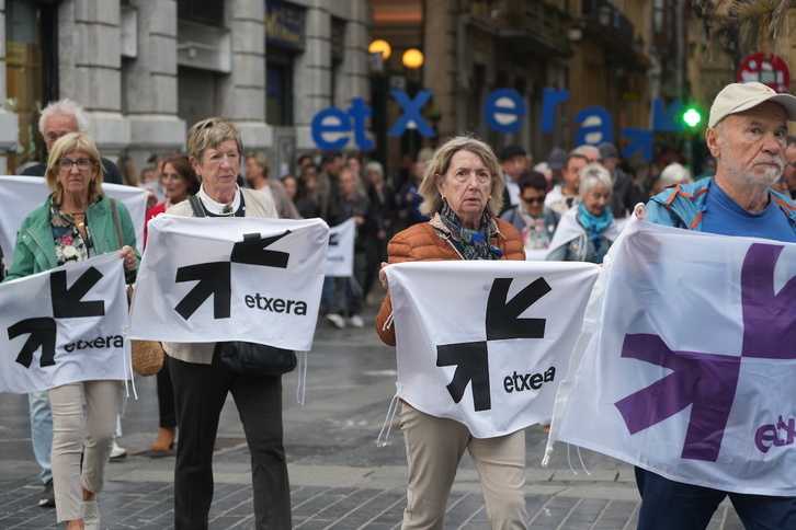 Euskal presoen etxeratzearen aldeko mobilizazioa, artxiboko irudia.