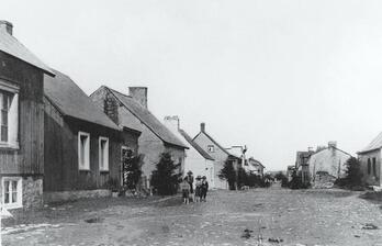 Kahnawake erreserbaren argazkia, 1910ean hartua.