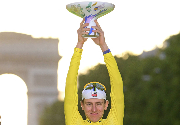 Tadej Pogacar, vencedor final del Tour 2026.