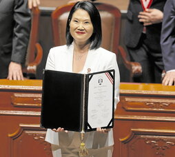 Keiko Fujimori recibió el pasado 15 de julio sus credenciales como presidenta electa de Perú.