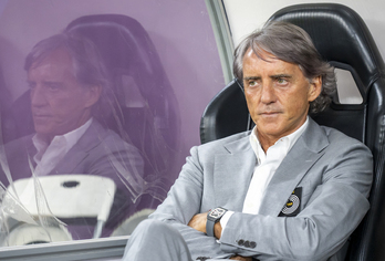 Mancini, en su penosa experiencia en Arabia Saudí.