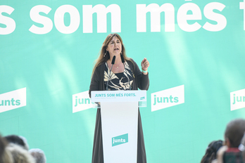 Laura Borràs, en un acto cuando era presidenta de Junts.