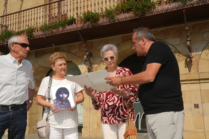 Acto de reconocimiento a Josu Mujika en Legazpi.