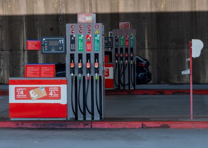 Imagen de archivo de una gasolinera en Usurbil.