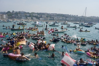 Donostiako Piraten abordaia, aurreko urteko irudi batean.