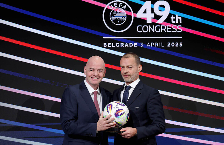 Gianni Infantino y Aleksander Ceferin, dos nombres propios en un tira y afloja.