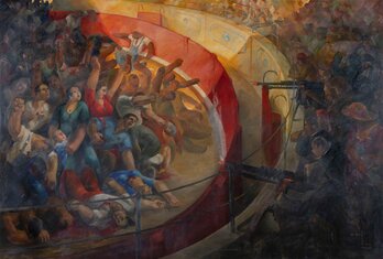 Martí Bas Blasiren margolana Kataluniako Museo Nazionalean dago.