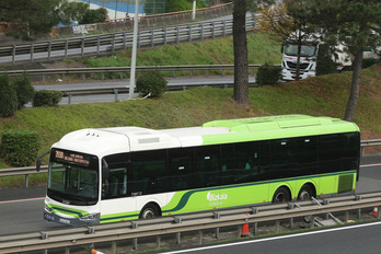 Imagen de archivo de un Bizkaibus.