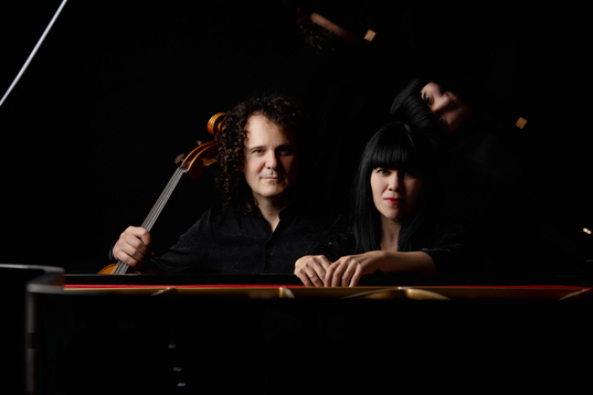 El dúo integrado por el violonchelista Damián Martínez Marco y la pianista Marta Moll. 