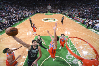 Enes Kanter, durante su etapa en los Boston Celtics.