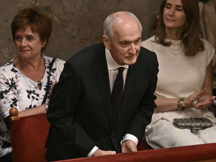 Andras Baka, en la votación parlamentaria.