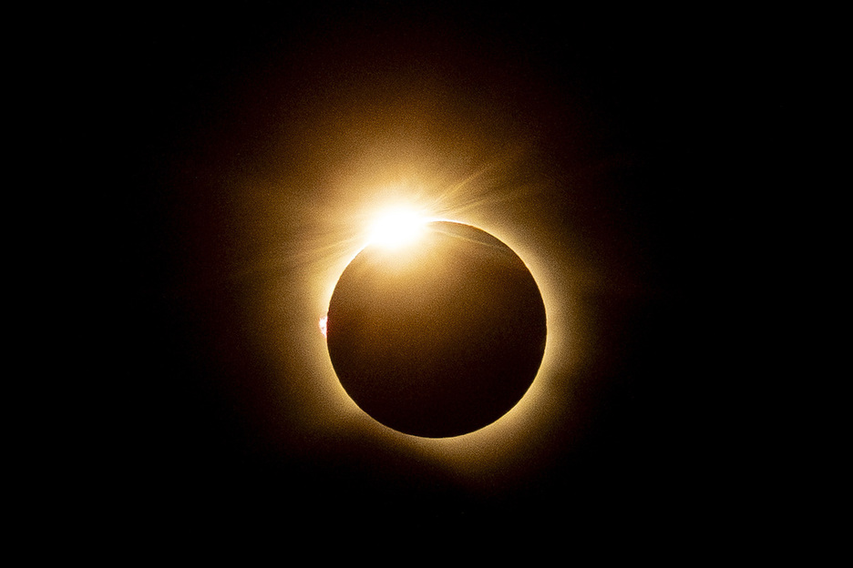 El eclipse visto desde Gasteiz.