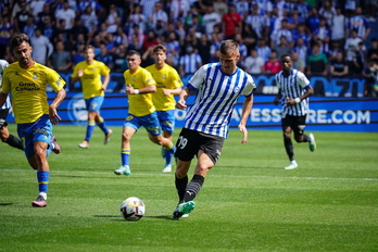 Maras, durante su primera temporada con el Alavés en un partido contra Las Palmas.