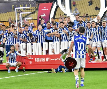 La Real logró en Sevilla el billete a la Supercopa.