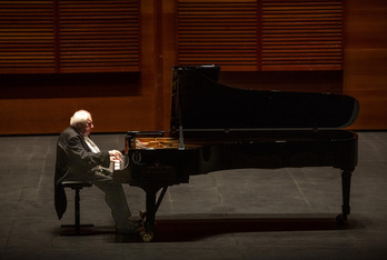 Grigory Sokolov, en el Kursaal donostiarra.
