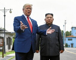Donald Trump y Kim Jong-un, en 2019