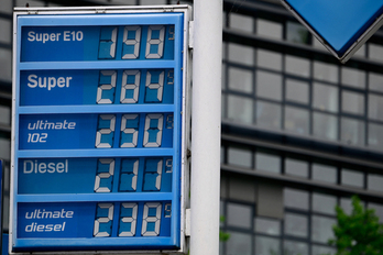 Precios disparados en una gasolinera alemana.