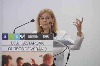 La jueza María Elósegui, del Tribunal Europeo de Derechos Humanos, también ha intervenido en la jornada.