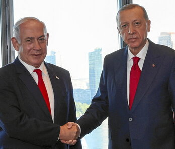 Netanyahu y Erdogan.
