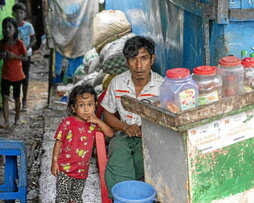 Refugiados rohinyás, en Cox’s Bazar.